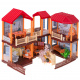 Dollhouse with red roof + lighting