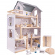 Aga Wooden dollhouse with furniture 80cm