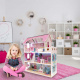 Aga MDF Dollhouse with furniture 70 cm Pink LED