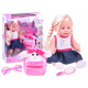 Doll with braids and backpack ZA3890