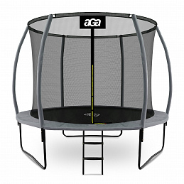 Aga SPORT EXCLUSIVE Trampoline 305 cm Gray + Safety Net + Ladder