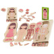 Aga Wooden Puzzle Montessori Body Parts Girl