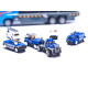 Aga Transporter + metal police cars