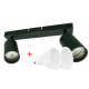 Ceiling spotlight LED VIKI-X 2x GU10 - black