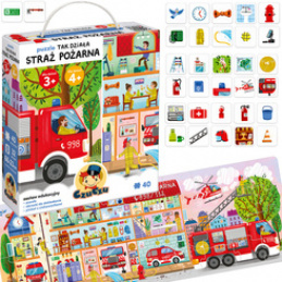 CzuCzu Puzzle This is How the Fire Department Works 40 pieces + educational poster ZA5626 universal