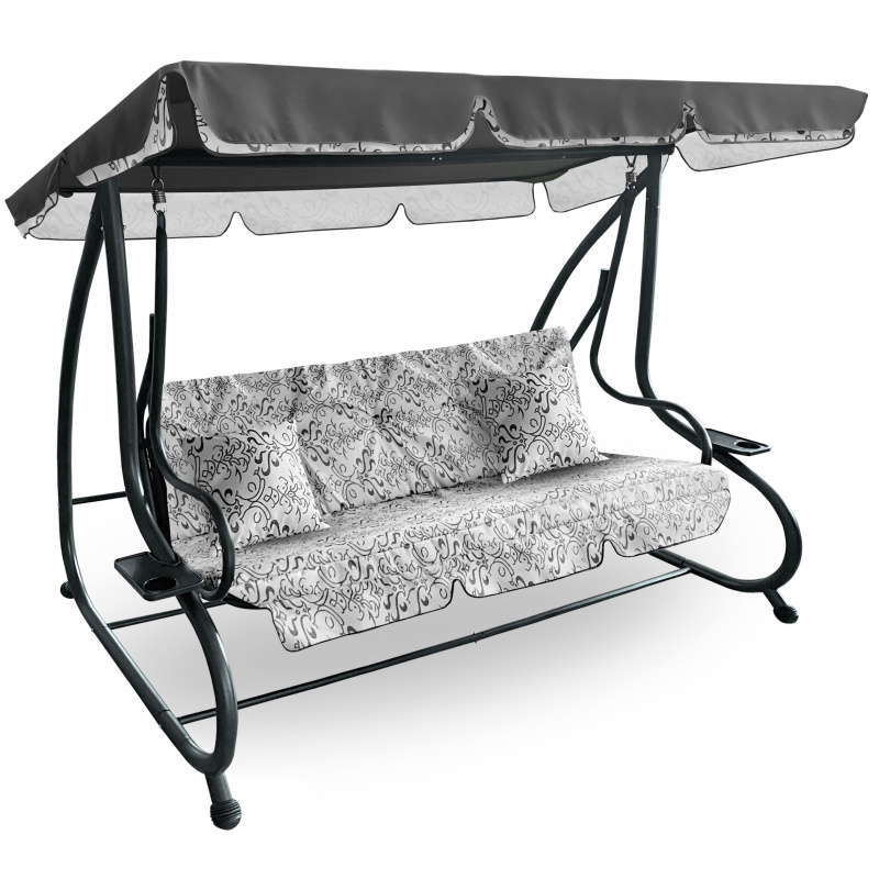 Aga Garden Swing 2in1 GRANDLUX XXL Prestige Gray