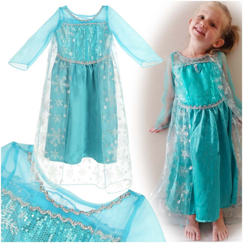 Aga Carnival costume Elsa Frozen Ice Kingdom 120cm