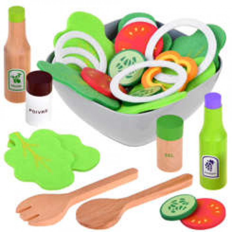 Children's wooden salad bowl ZA4194