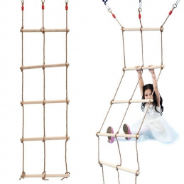 HU5 WOODEN CLIMBING LADDER ROPE