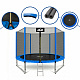 Aga SPORT PRO Trampoline 305 cm Blue + Safety Net + Ladder