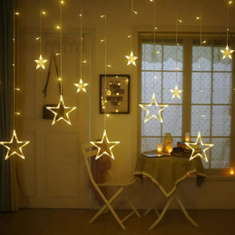 Aga LED Light Pendant Stars 2,5 m 138 LED Warm White