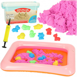 Aga Magic Liquid Sand 1kg + moulds + sandpit
