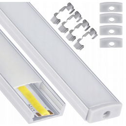 LED anodized aluminum surface profile 2m - set