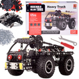 Metal construction blocks OFF-ROAD TRUCK + tools 475 pieces ZA5899 universal