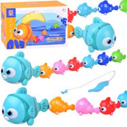 Interactive FAMILY OF FISH Set + fishing rod and magnetic fishing ZA6016 universal