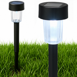 Solar garden lamp post