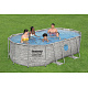 Power Steel Swim Vista Pool with Window 427x250x100 14x8FT BESTWAY 7in1