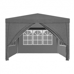 PA10 GARDEN TENT PAVILION + 4 WALLS GRAY PE