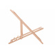 Aga Wooden Folding Lounger Black