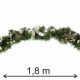 Aga Christmas Garland with Ornaments 180 cm Gold