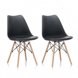 Aga 2x Dining Chair MR2035 Black