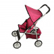 Sport stroller with canopy for dolls
