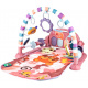 Aga Educational mat with piano and rattles Pink
