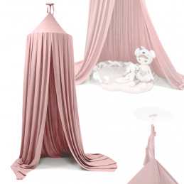 Canopy curtain teepee tent hangs light pink