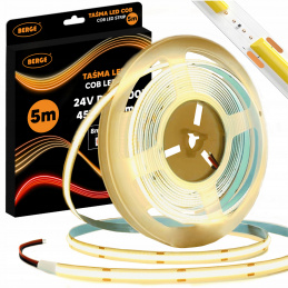 COB Neon LED Strip 24V - 480D - 9W/m - IP20 - 5m - 990lm - warm color