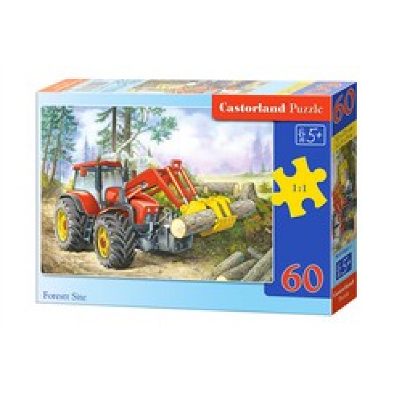 CASTORLAND Puzzle 60 pieces - Loader in the forest
