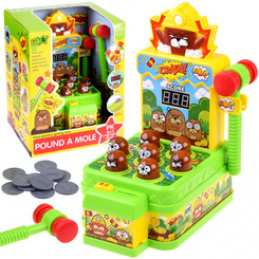 Skill game Whack-a-Mole with hammer - light and sound ZA5954 universal