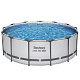 Steel Pro MAX Pool 396x122 13FT BESTWAY 5in1 Rack + Accessories