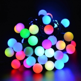 E11 CHRISTMAS LIGHTS RGB BALL 40LED 6M