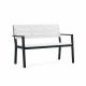 Aga Garden Bench 118x54x77 cm Gray