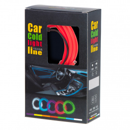 LED ambient lighting for car / car USB / 12V tape 3m red
