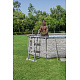 Power Steel Swim Vista Pool with Window 427x250x100 14x8FT BESTWAY 7in1