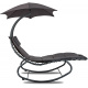 Linder Exclusiv Garden Lounger with Parasol Grey