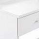 Aga Dressing table with mirror and lighting + stool Matte white