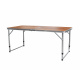 Aga Folding Camping Table 120x60x54/60/70 cm Brown
