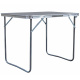 Aga Folding Camping Table 80x60x70 cm Grey