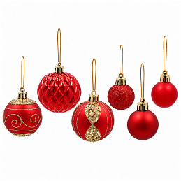 Aga Christmas Ornaments MIX 33pcs Red