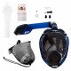 Aga Full Face Snorkeling Mask S/M Dark Blue