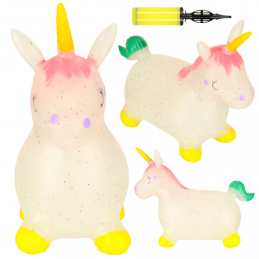 Children's inflatable sweater with pump rubber unicorn