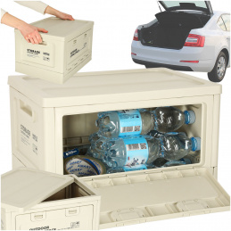 Camping box organizer for the trunk