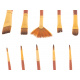 Aga Paintbrushes art set 10pcs red