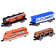 Freight train with wagons and station RC0507