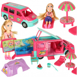Accessories for doll car camping doll pool