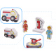 Aga Children's wooden garage GANAO - Fire Brigade