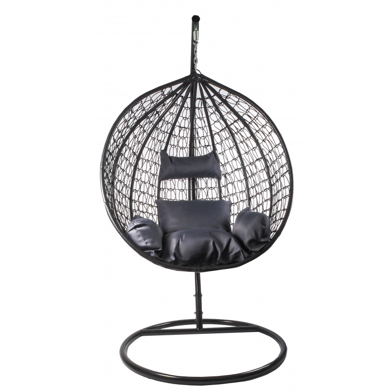 Aga Hanging armchair ORTA MR4200B-DG Black/Dark grey