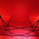 Aga Scissor stand PARTY 3x4,5m Red